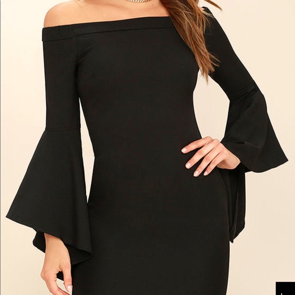 Off the shoulder black dress - Picture 1 of 2